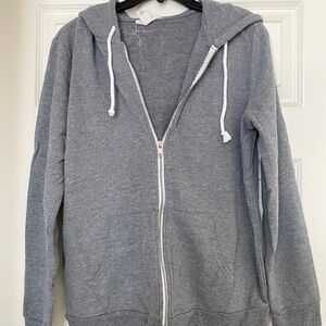 Forever 21 Gray Zip Up Hoodie